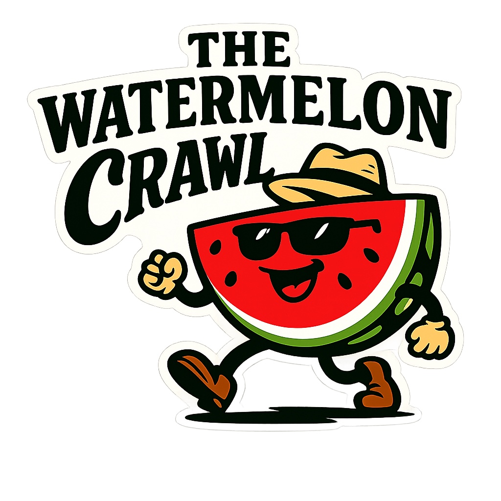 The Watermelon Crawl logo featuring Walker Melon